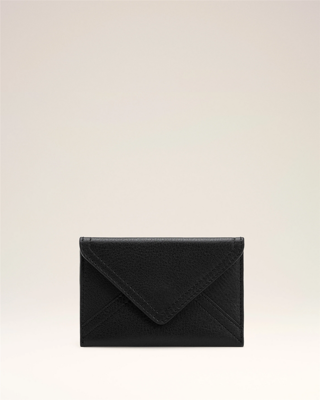 ETIENNE ENVELOPE LEATHER CARD HOLDER BLACK