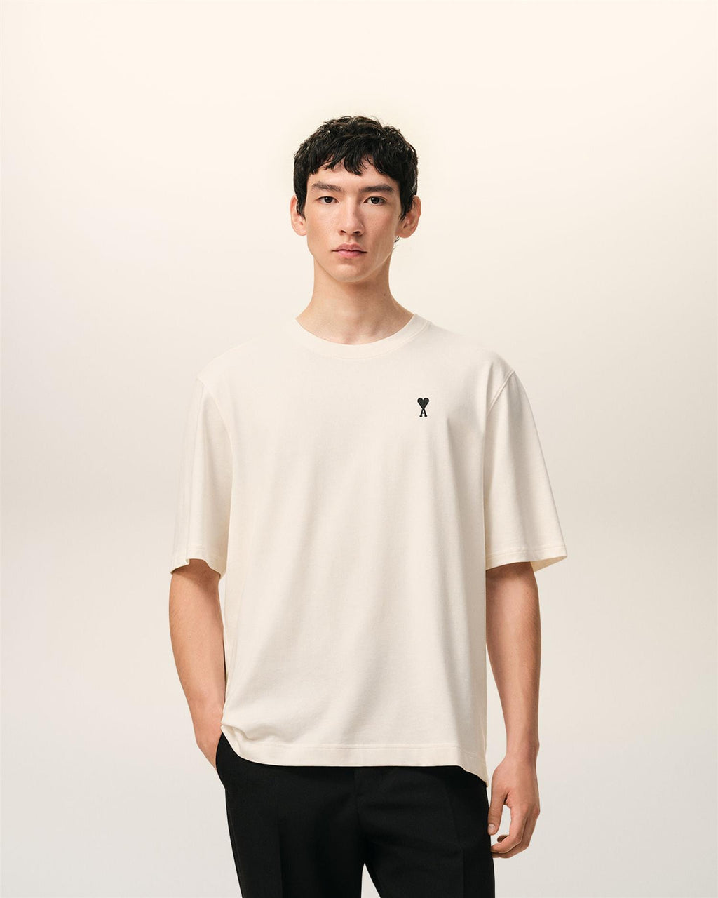 PLACE DES VICTOIRES Back PRINT T-SHIRT WHITE CREAM