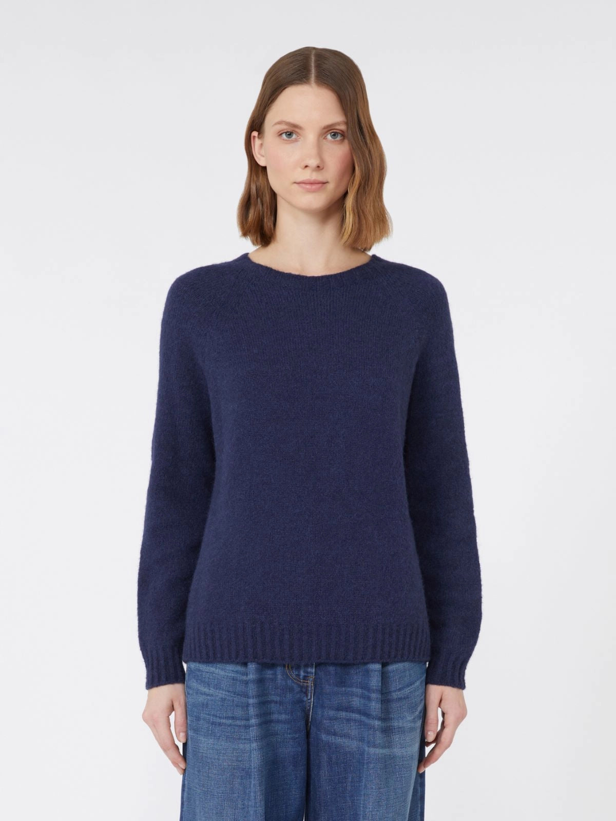 Ghiacci Alpaca/Cotton Blend Sweater Ultramarine