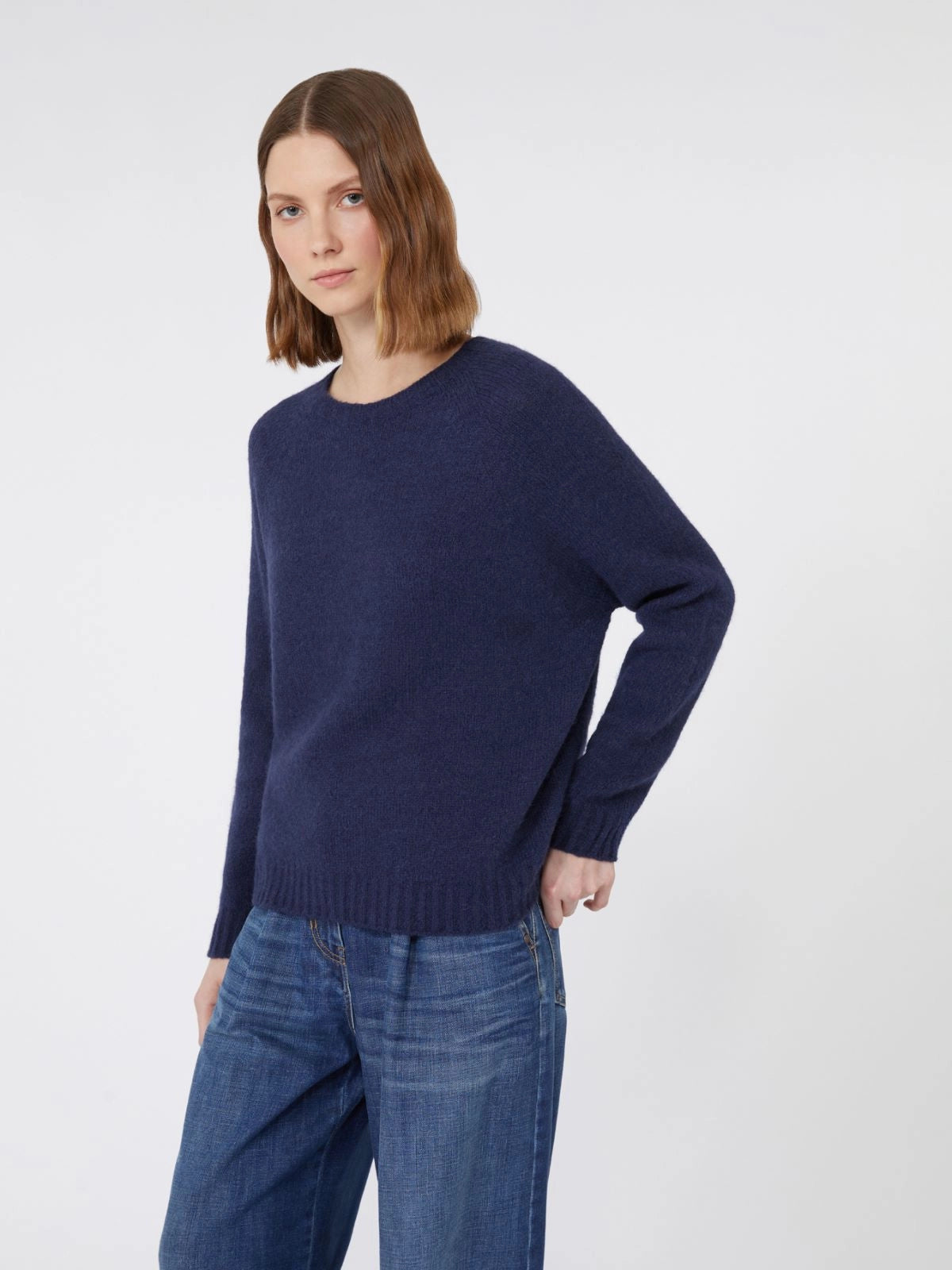 Ghiacci Alpaca/Cotton Blend Sweater Ultramarine
