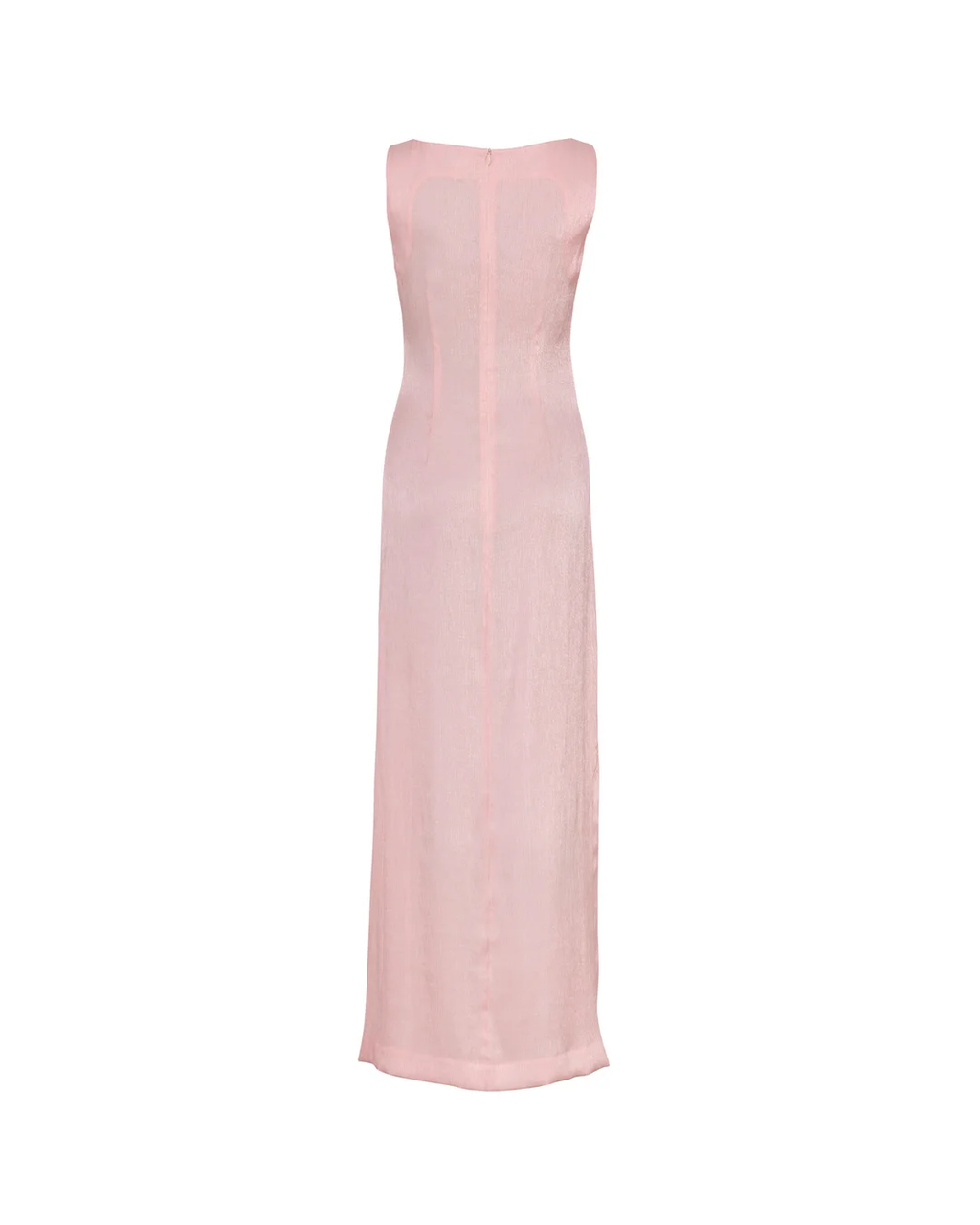 Shiny Sleeveless Dress Dusty Pink