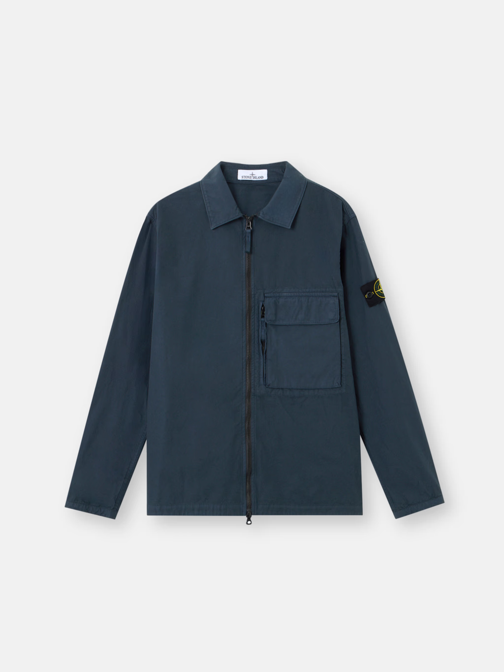 ORGANIC COTTON CANVAS OVERSHIRT NAVY
