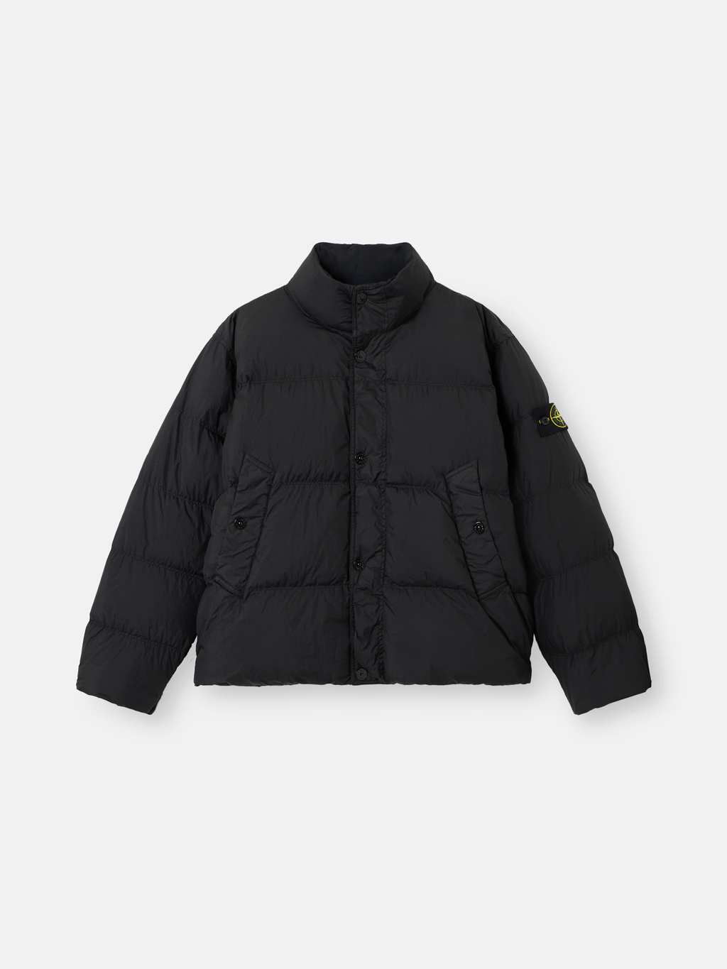 CRINKLE REPS GARMENT DYED DOWN JACKET BLACK