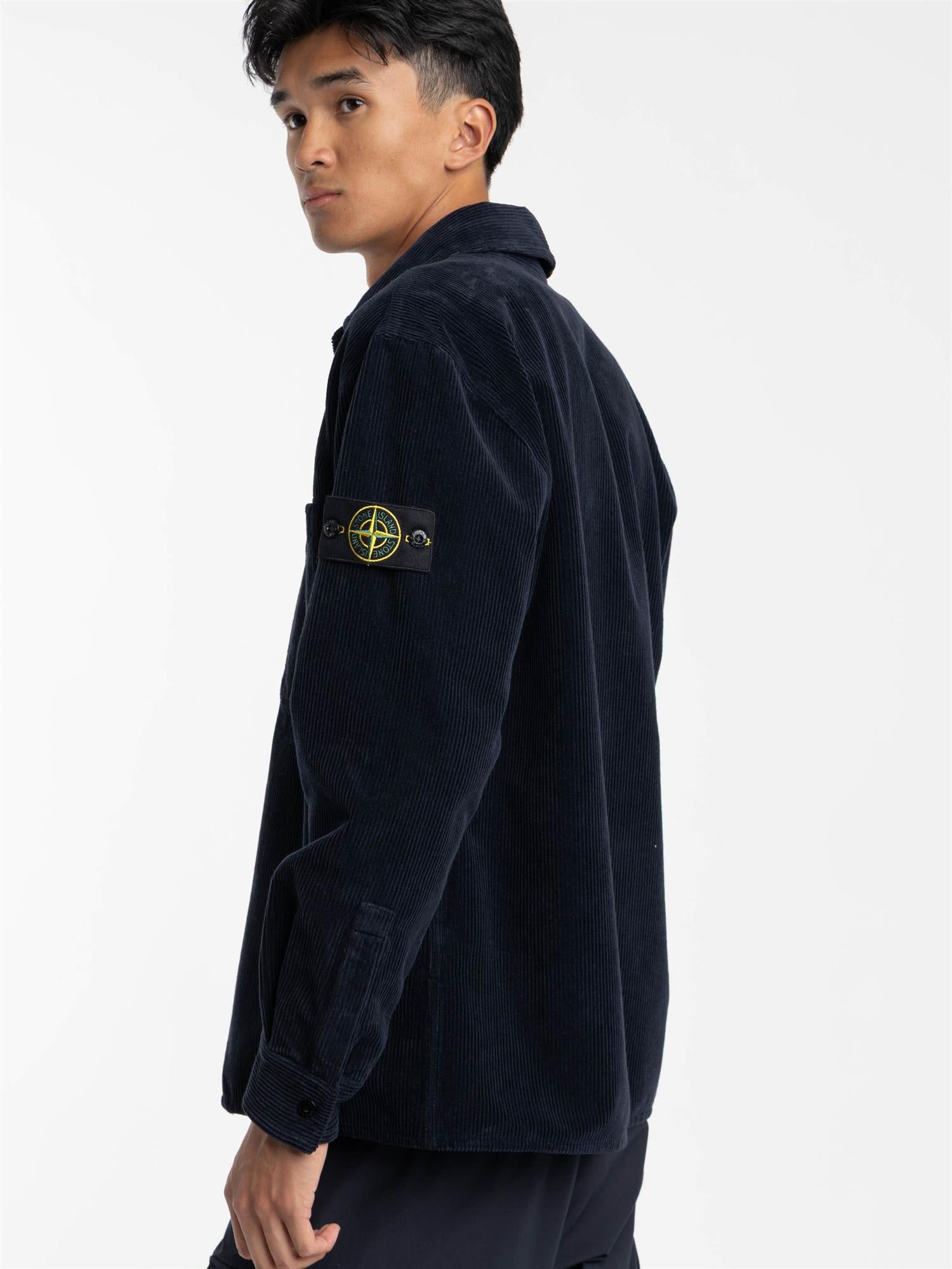 ORGANIC COTTON CORDUROY OVERSHIRT NAVY