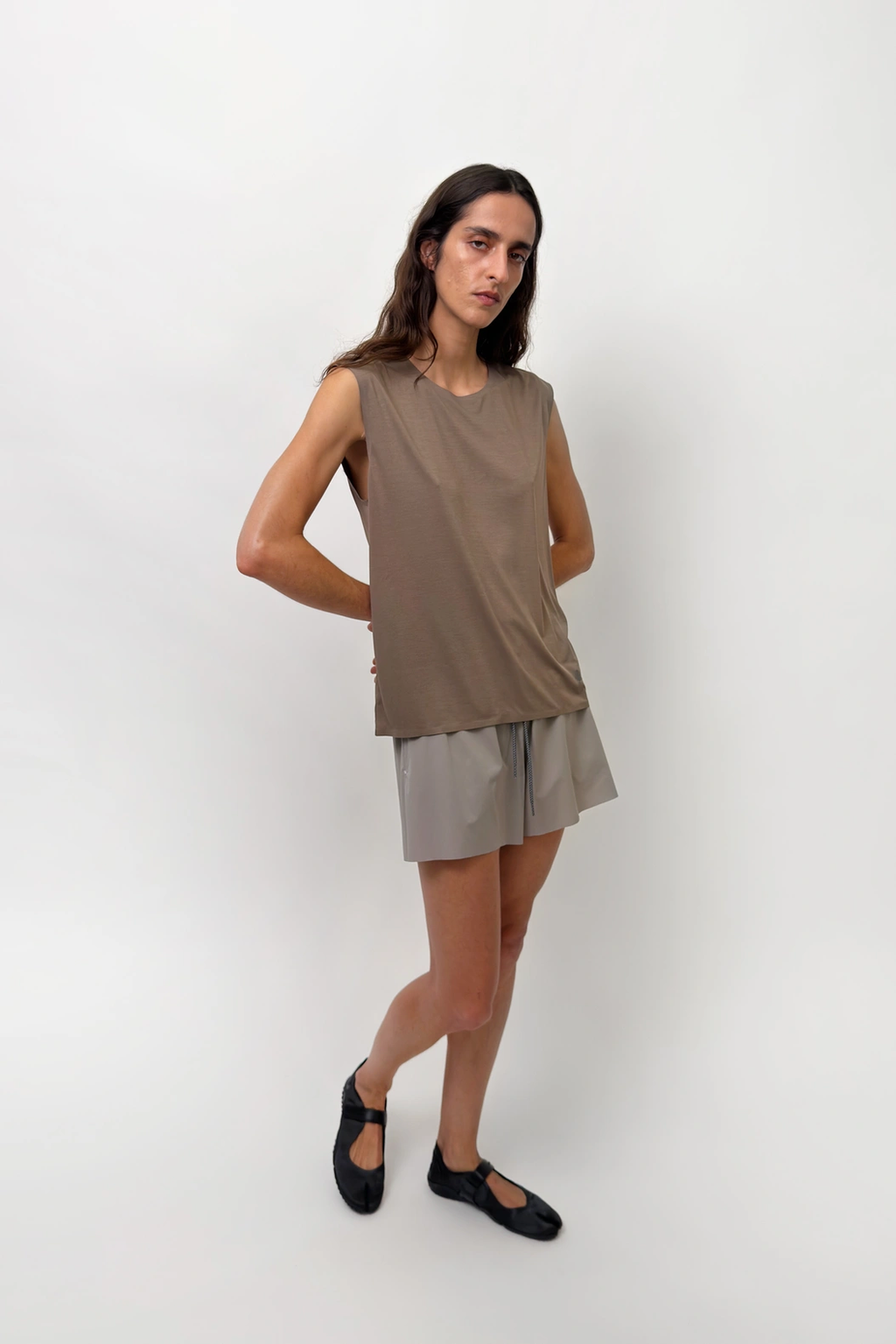 Recycled OR Tank Top Brown