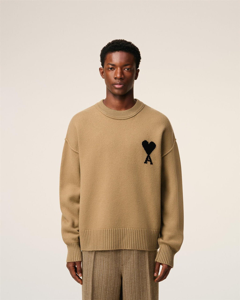 WOOL AMI DE COEUR SWEATER CAMEL