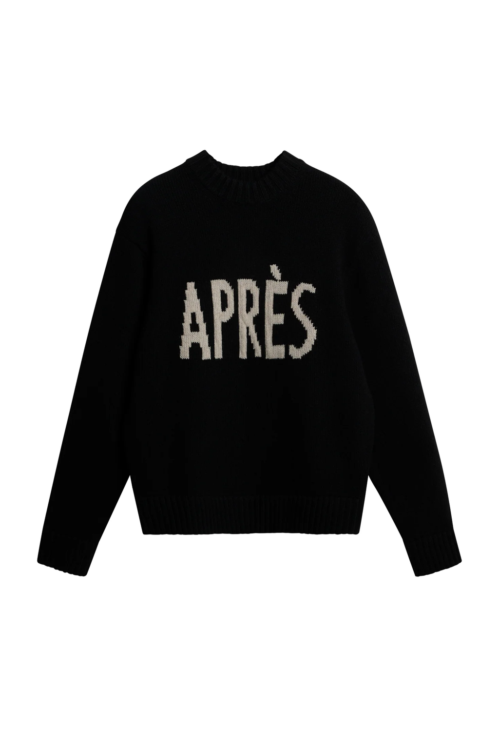 Fabian Graphic Knit Sweater Black