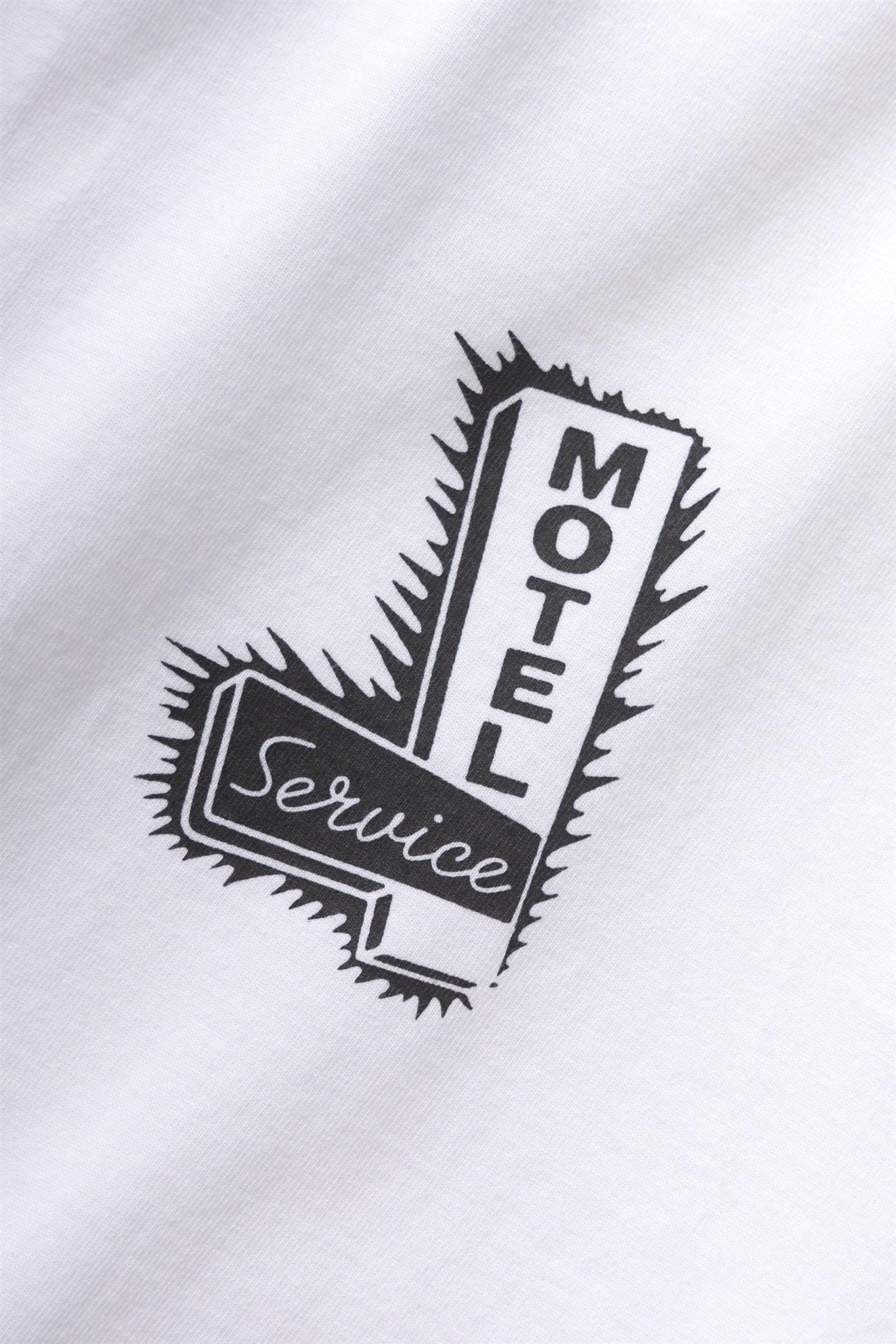 Motel Chest and Back Print T-shirt White