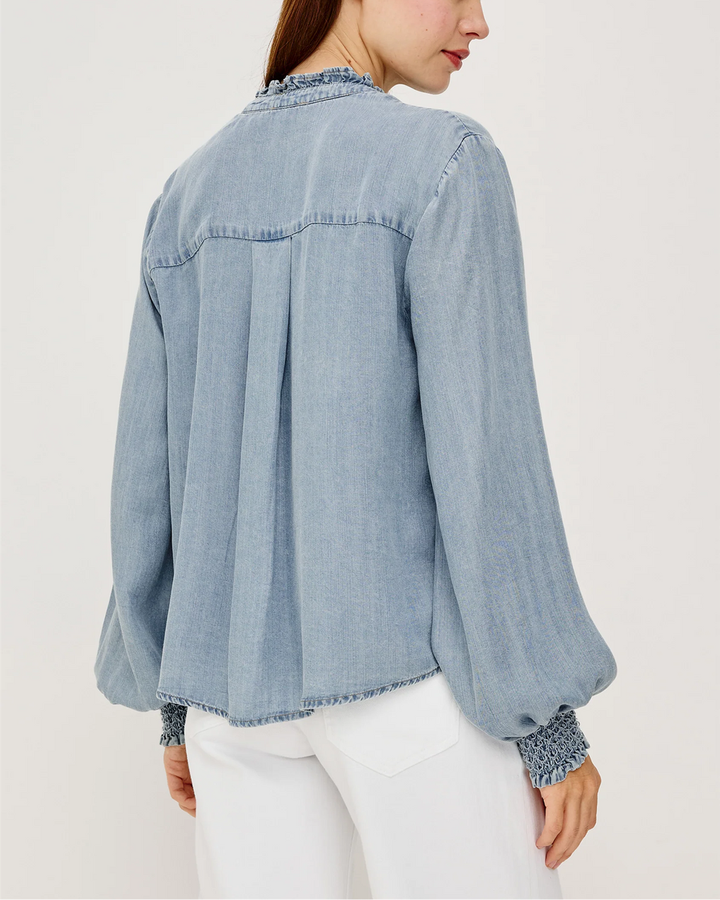 KIMMY DENIM SHIRT WASHED BLUE