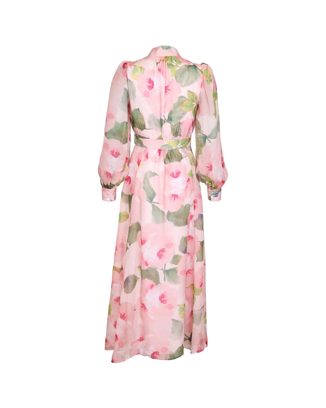 Organza Belt Dress Rosette