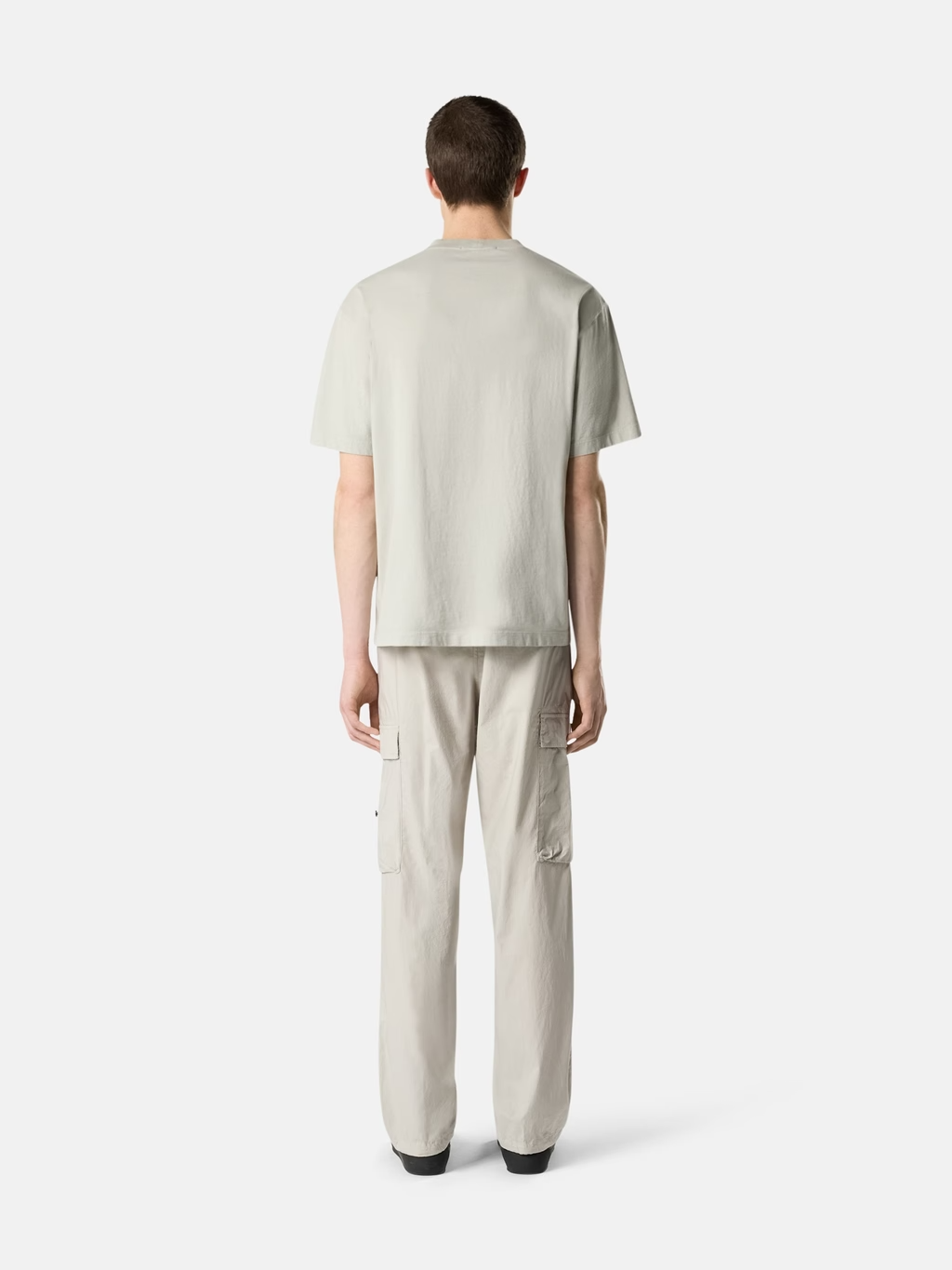 COMBED ORGANIC COTTON T-SHIRT PEARL GREY