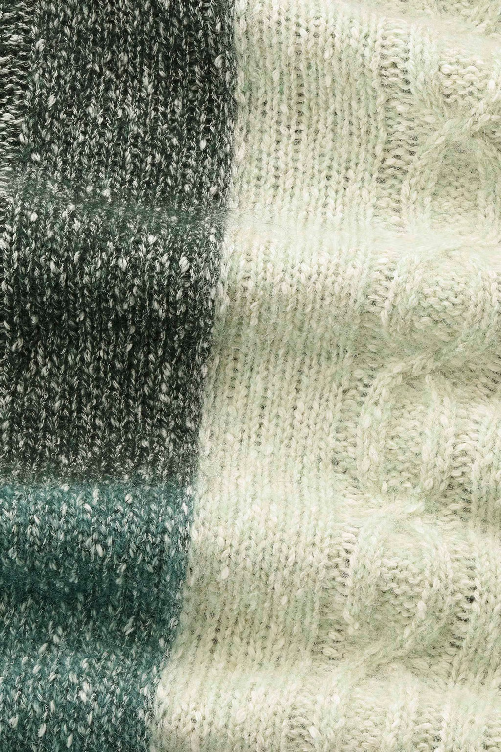 Erling 60067 Cable Sweater Green Check