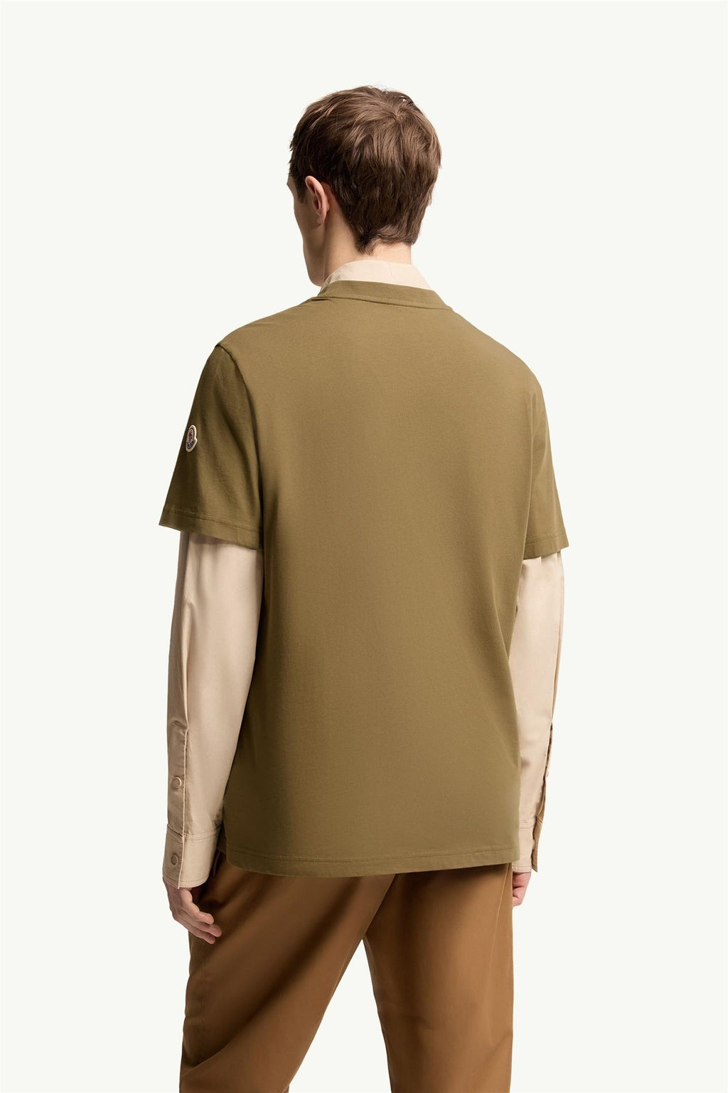 Logo Print Cotton T-Shirt OLIVE GREEN