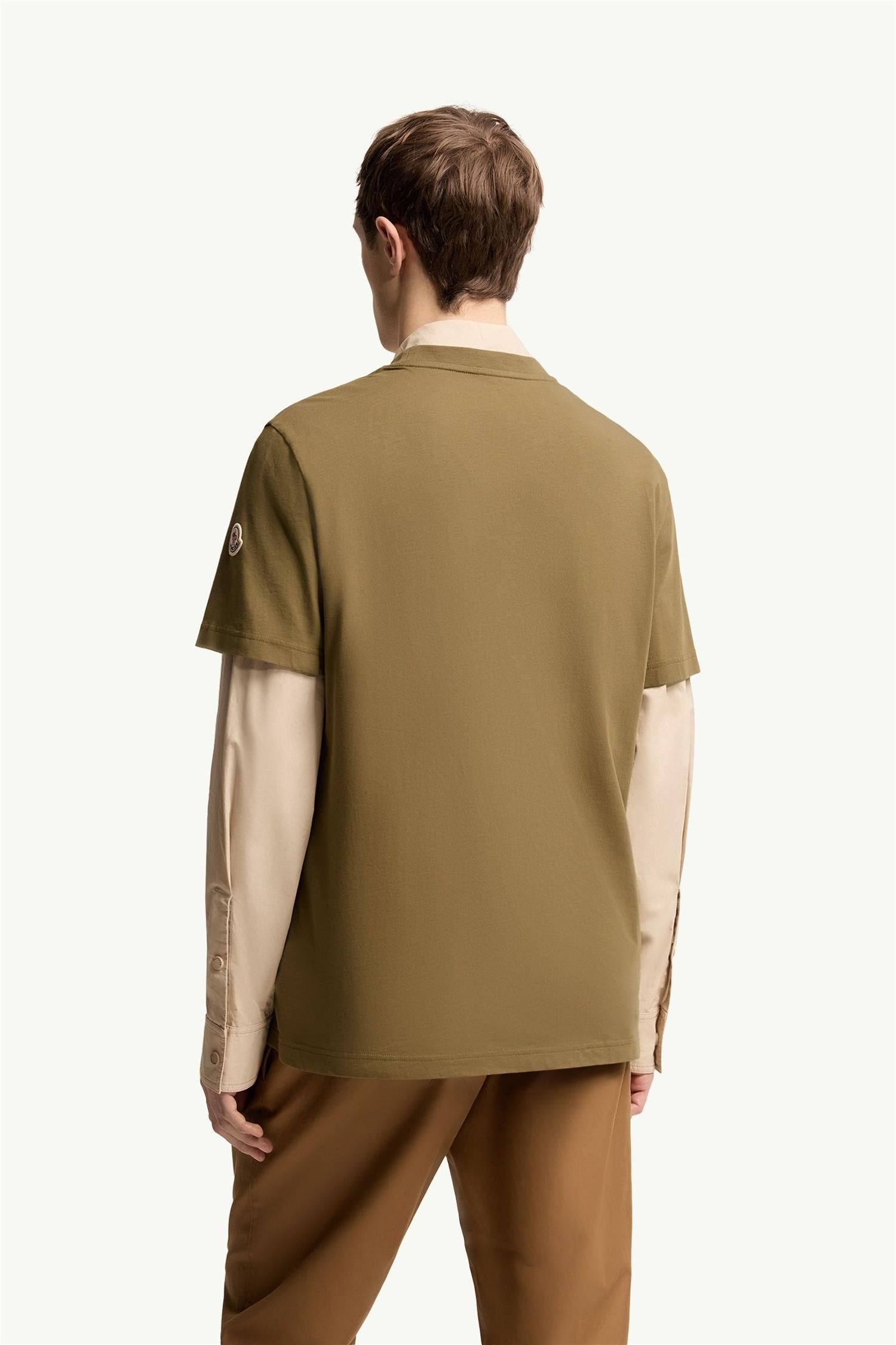 Logo Print Cotton T-Shirt OLIVE GREEN