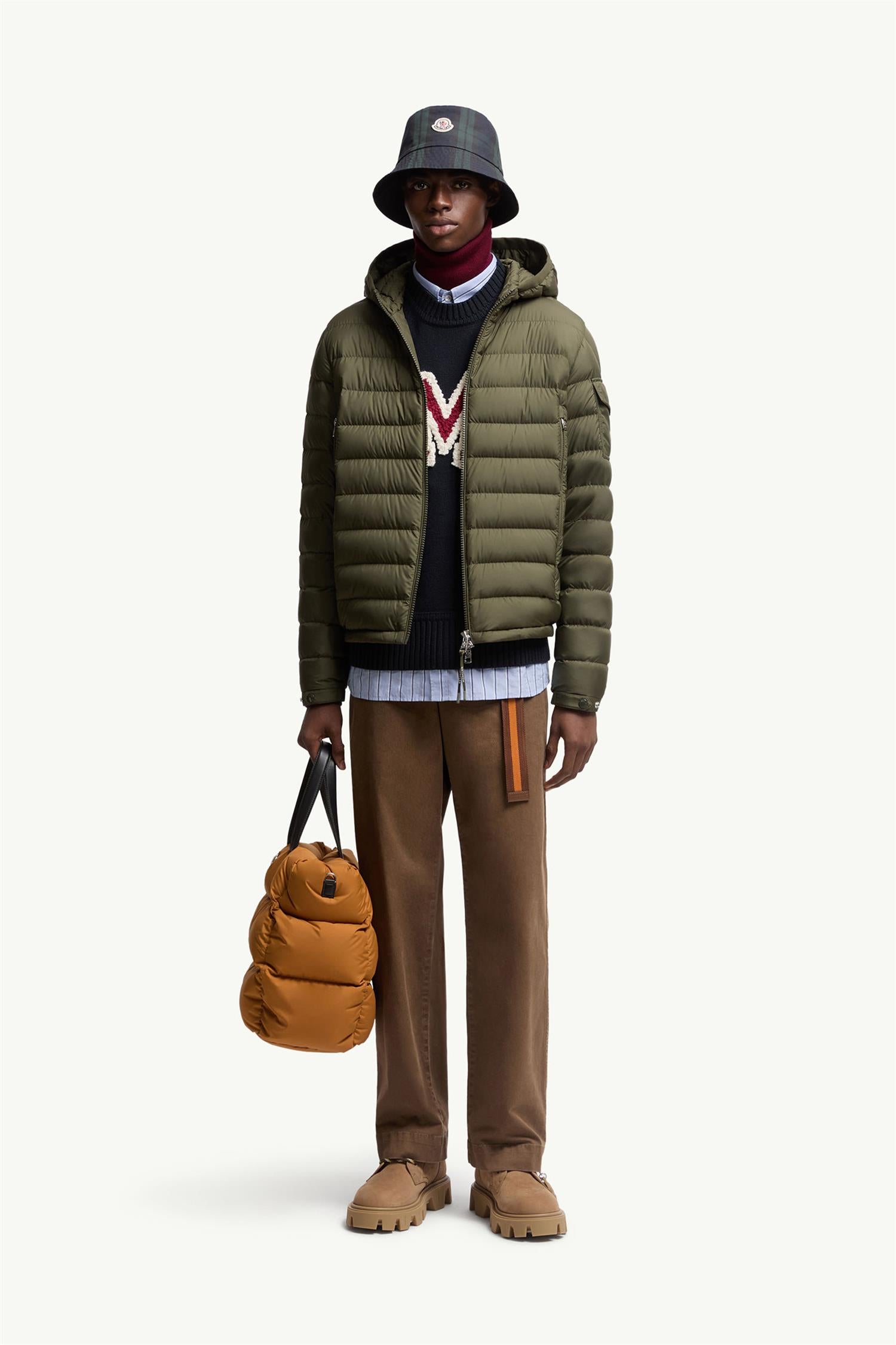 GALION HOODED DOWN JACKET OLIVE