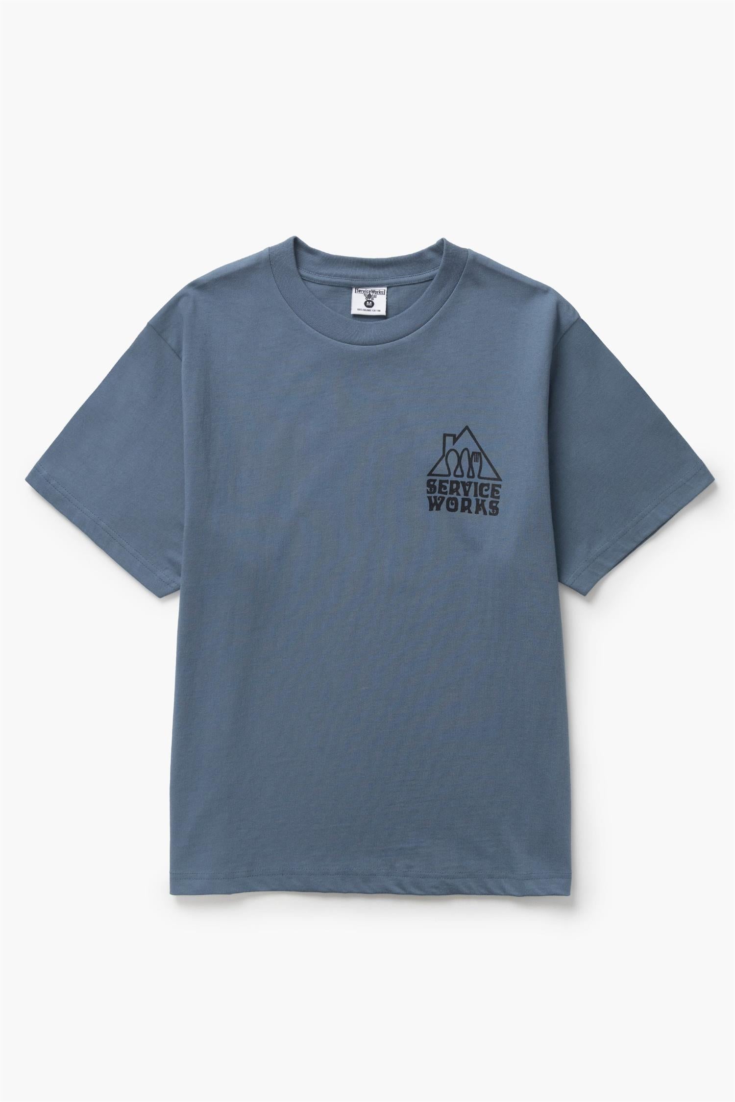 Home Comforts Chest Print T-shirt Slate