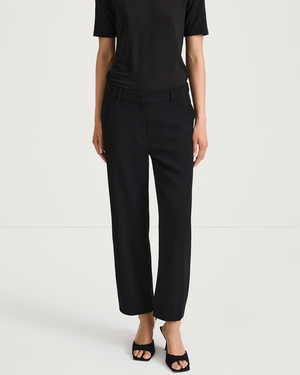 BERGIO POLYESTER TROUSERS BLACK