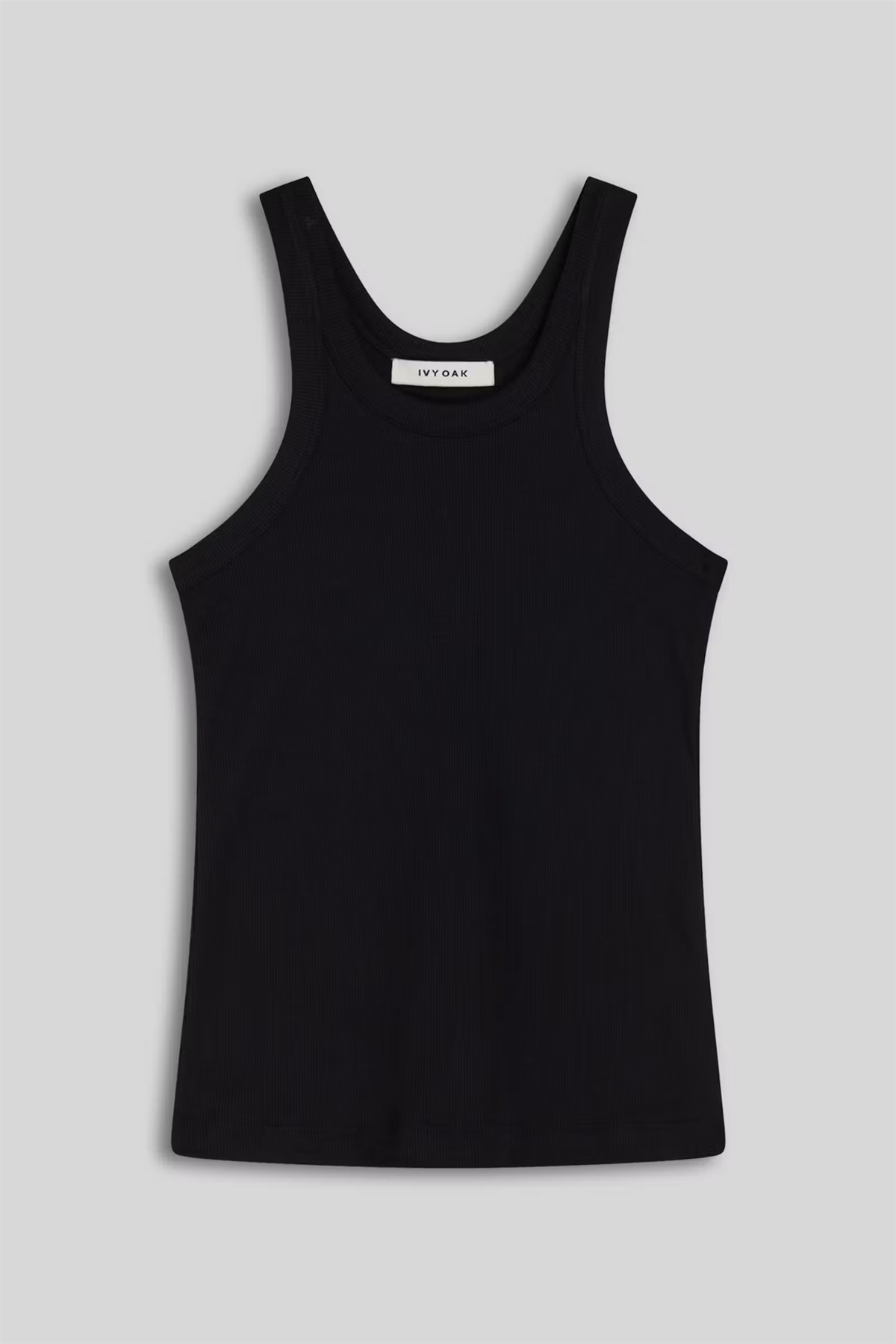 Finley Ribbed Tank Top Black