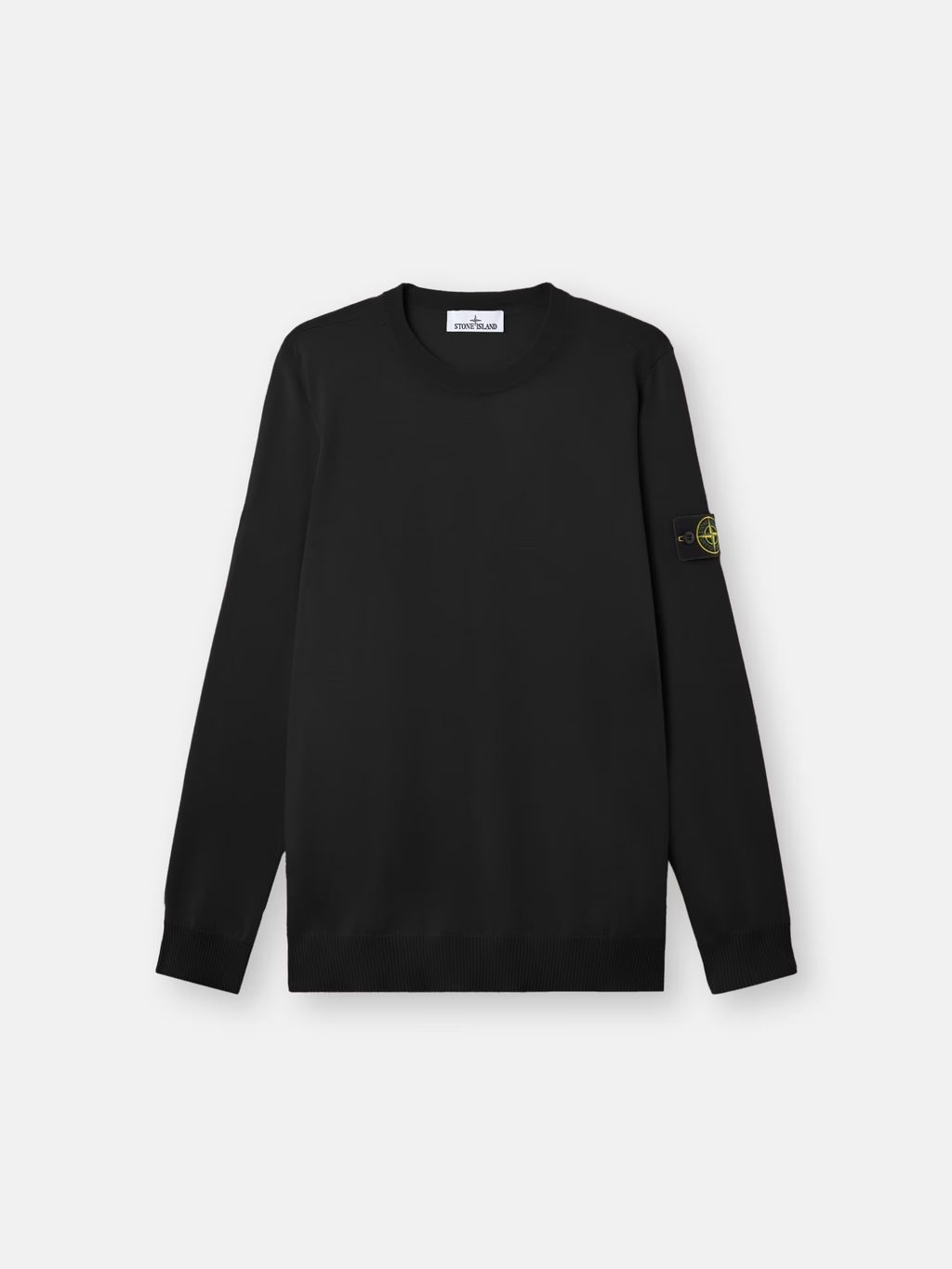 Knitted 14gg RWS Wool Sweater BLACK