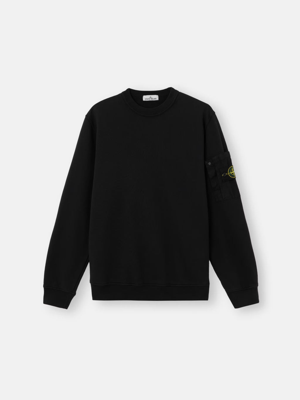 ORGANIC COTTON FLEECE SWEATSHIRT BLACK