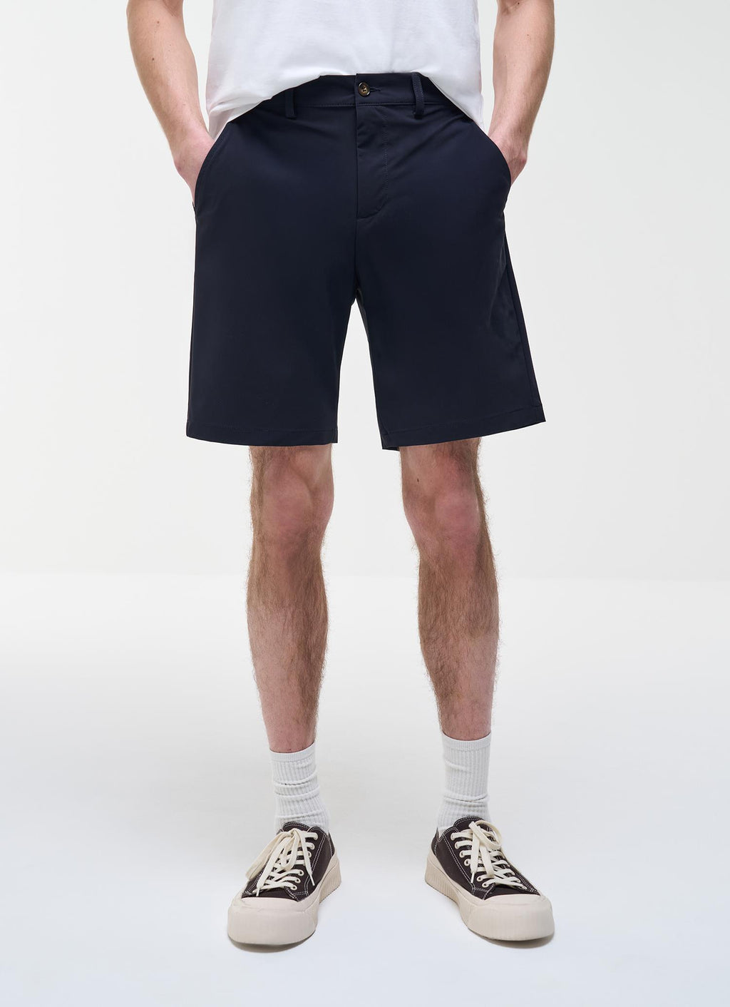 EASY CARE CHINO SHORTS NAVY BLUE