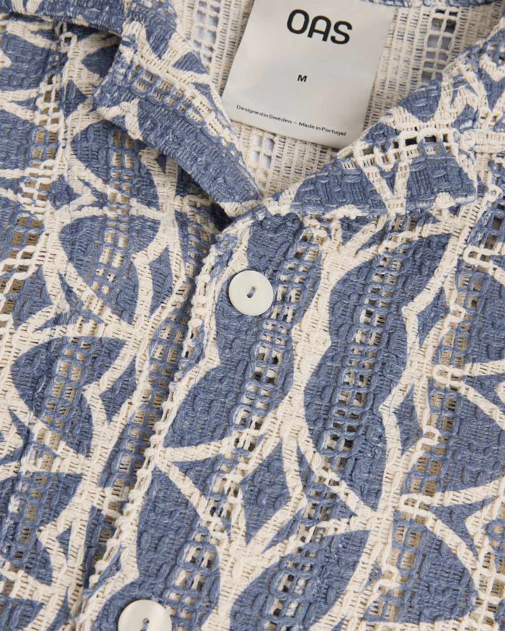 Arko Geometric Cuba Shirt Blue