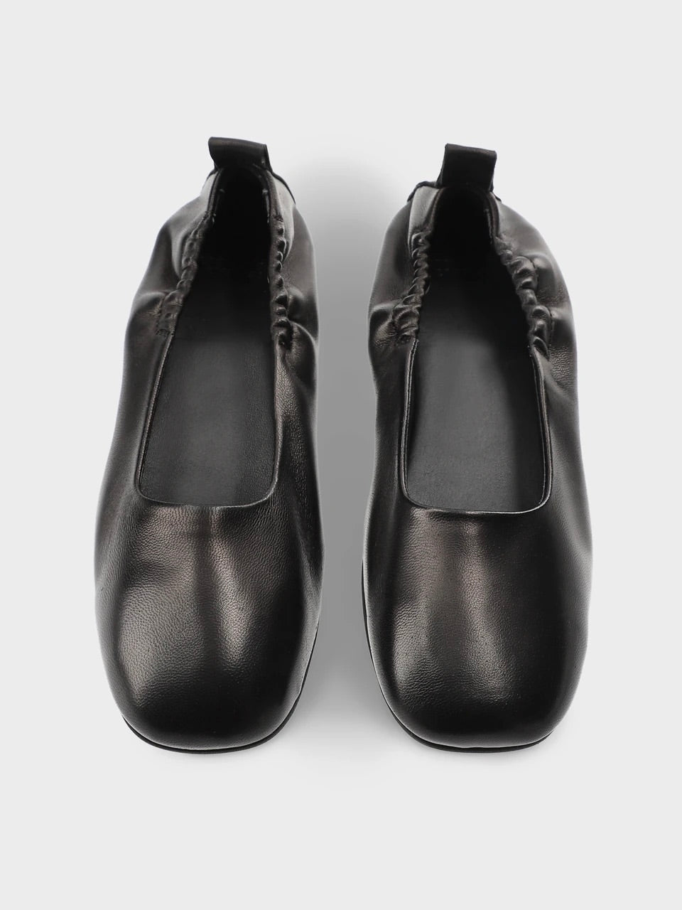 CPH884 Leather Ballerina Flats Black