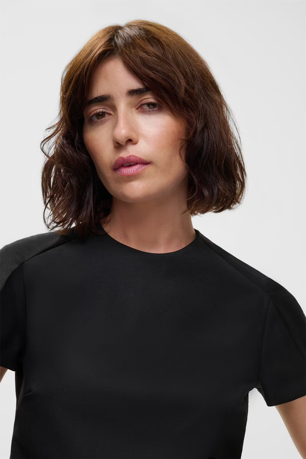 Therese Wool Blend Top Black