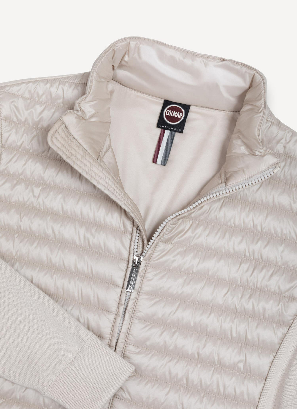 HYBRID KNITTED AND PADDED JACKET HEMP BEIGE