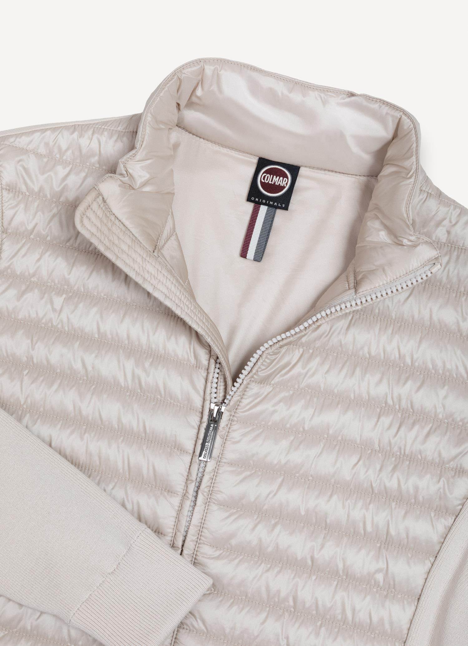 HYBRID KNITTED AND PADDED JACKET HEMP BEIGE