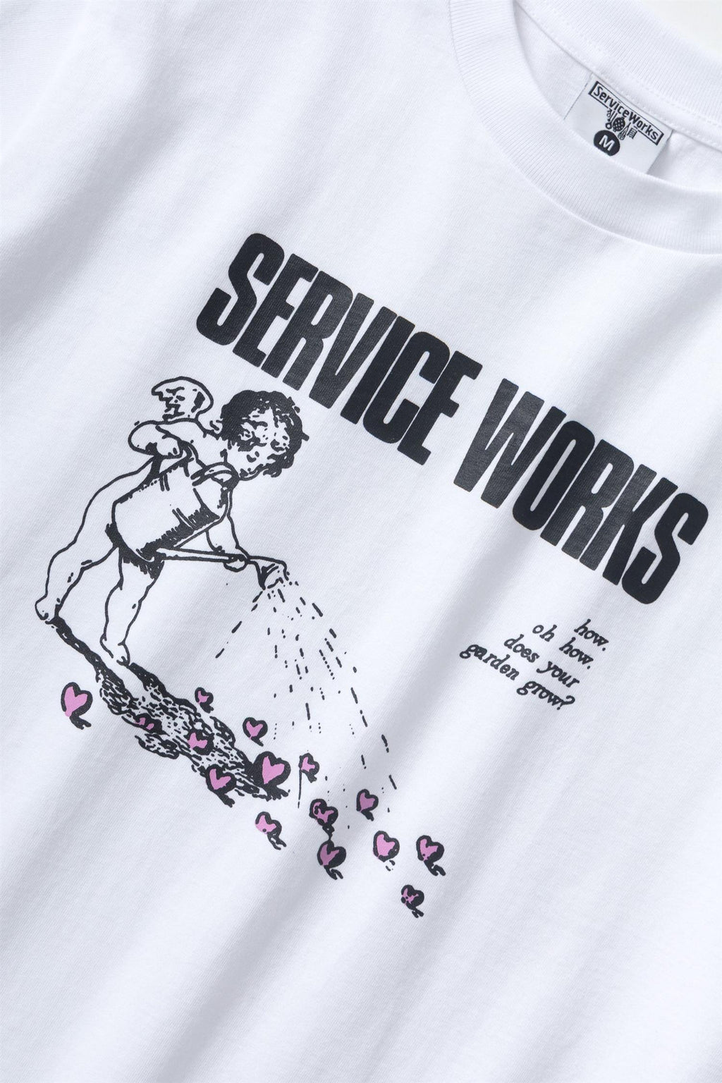 Garden Front Print T-shirt White
