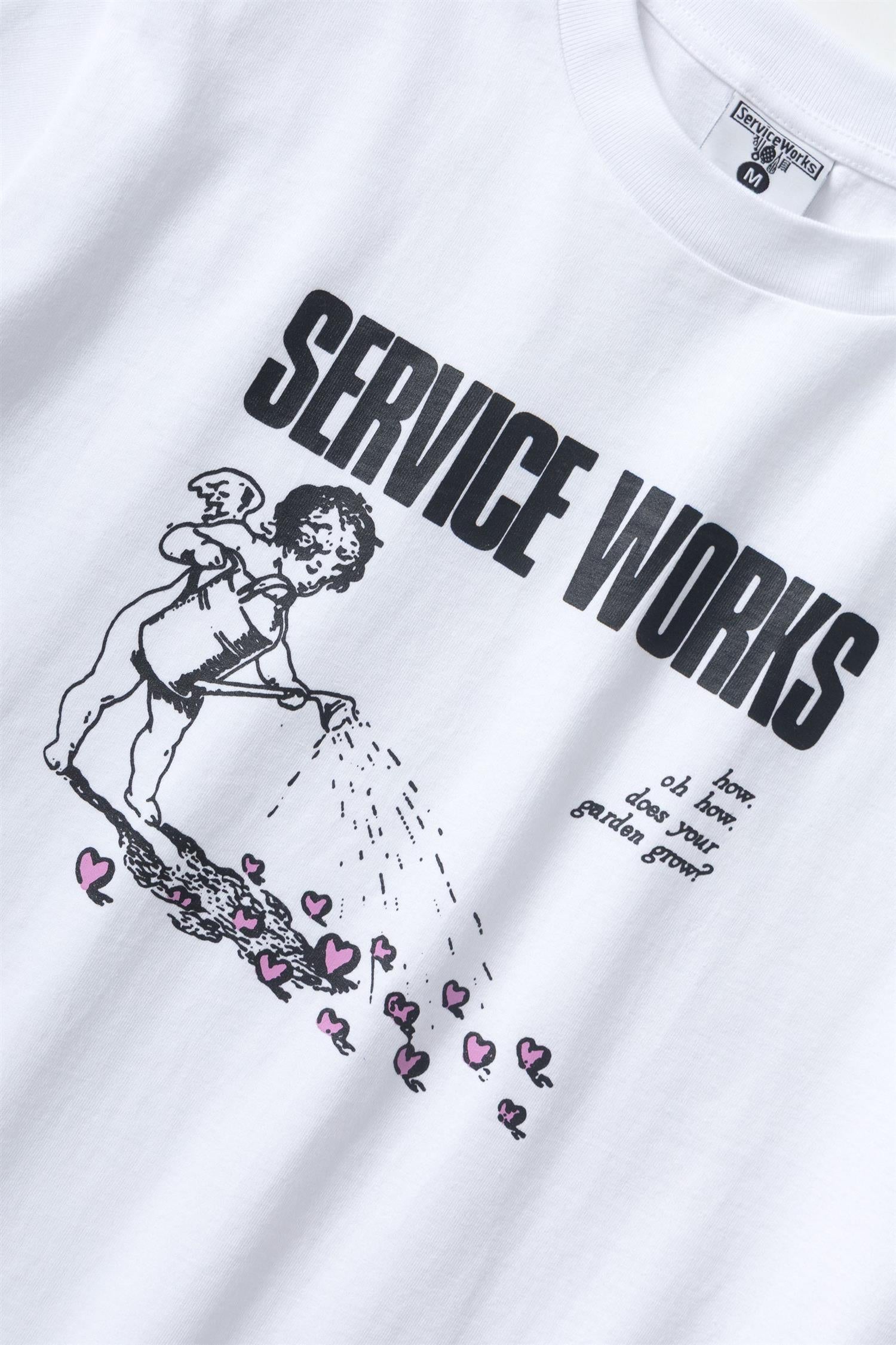 Garden Front Print T-shirt White