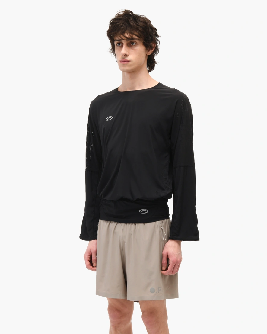 Perforated Longsleeve BLACK
