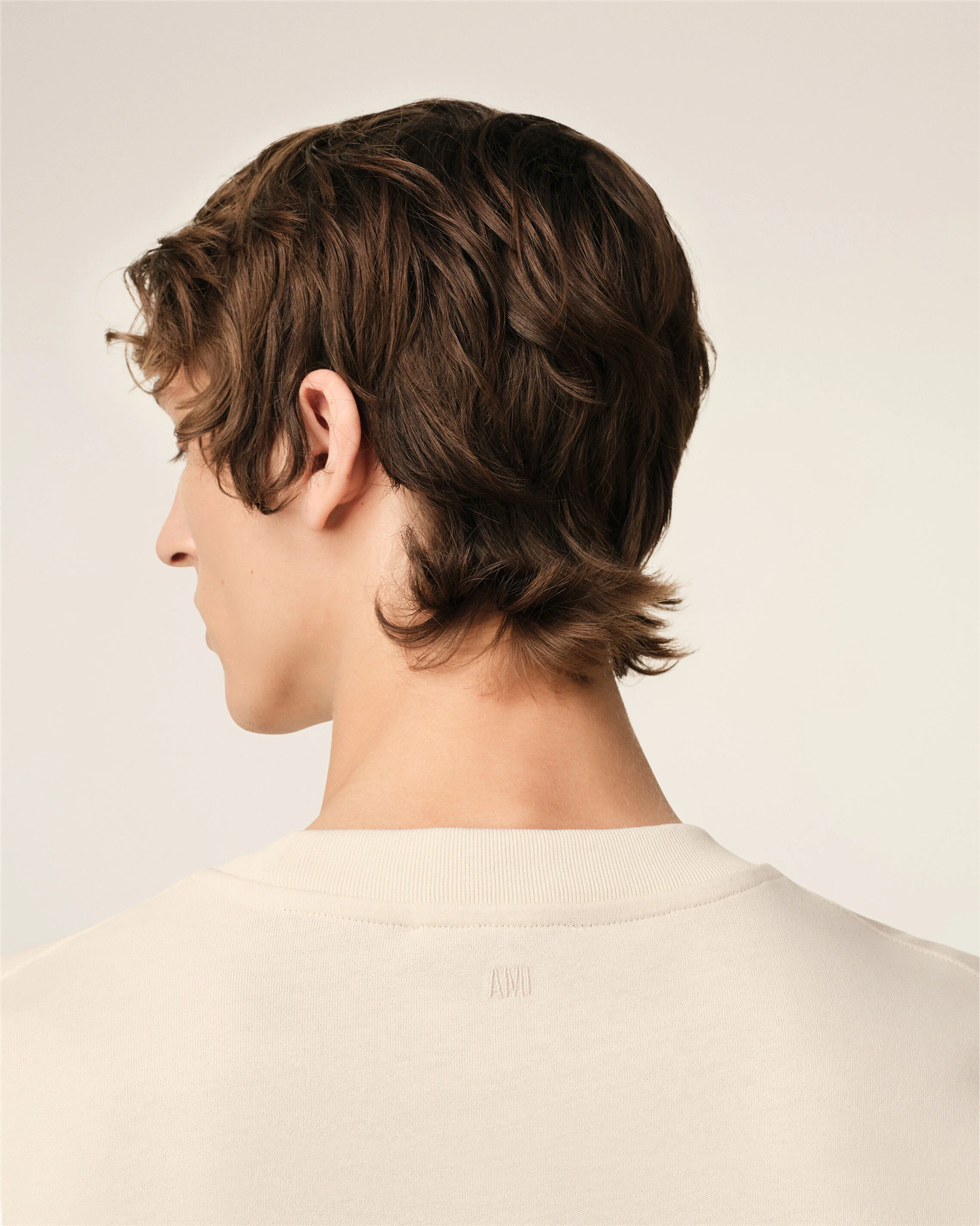 AMI DE COEUR LOGO PATCH T-SHIRT WHITE CREAM