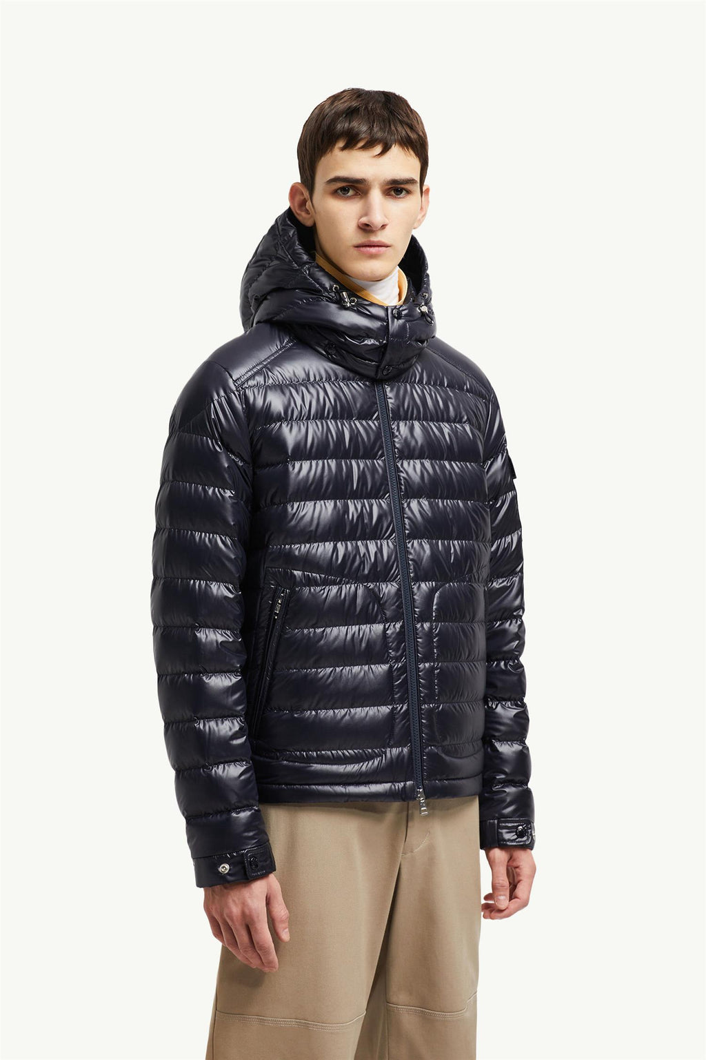 Lauros Hooded Down Jacket Navy