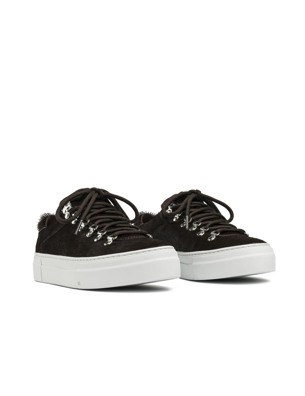MAROSTICA LOW PLATFORM dark brown haircalf