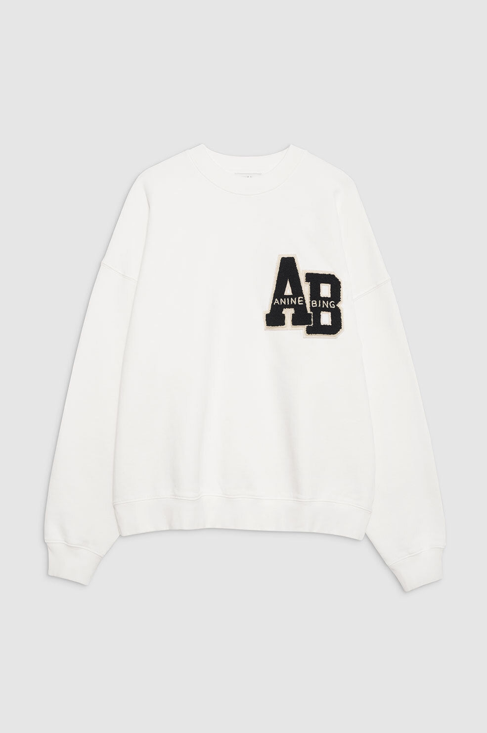 MILES LETTERMAN SWEATSHIRT OFF WHITE