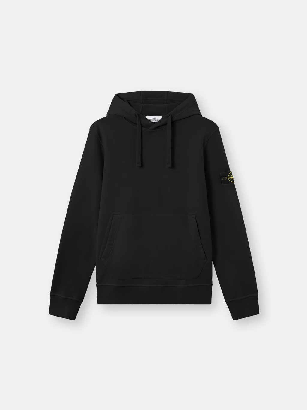 ORGANIC COTTON FLEECE HOODIE BLACK