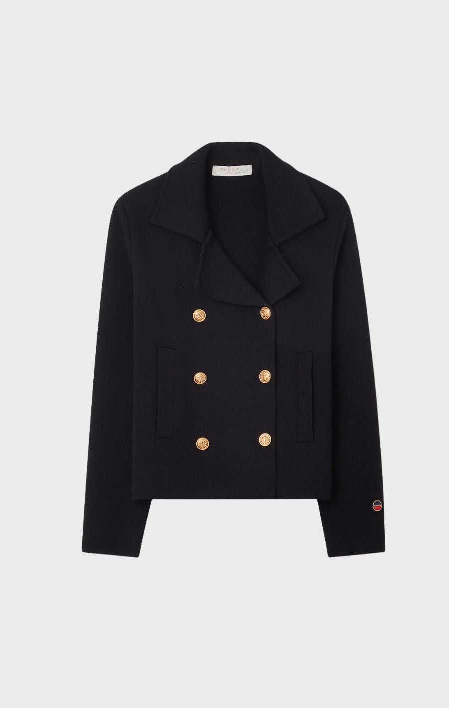 INDRA KNITTED WOOL JACKET Black