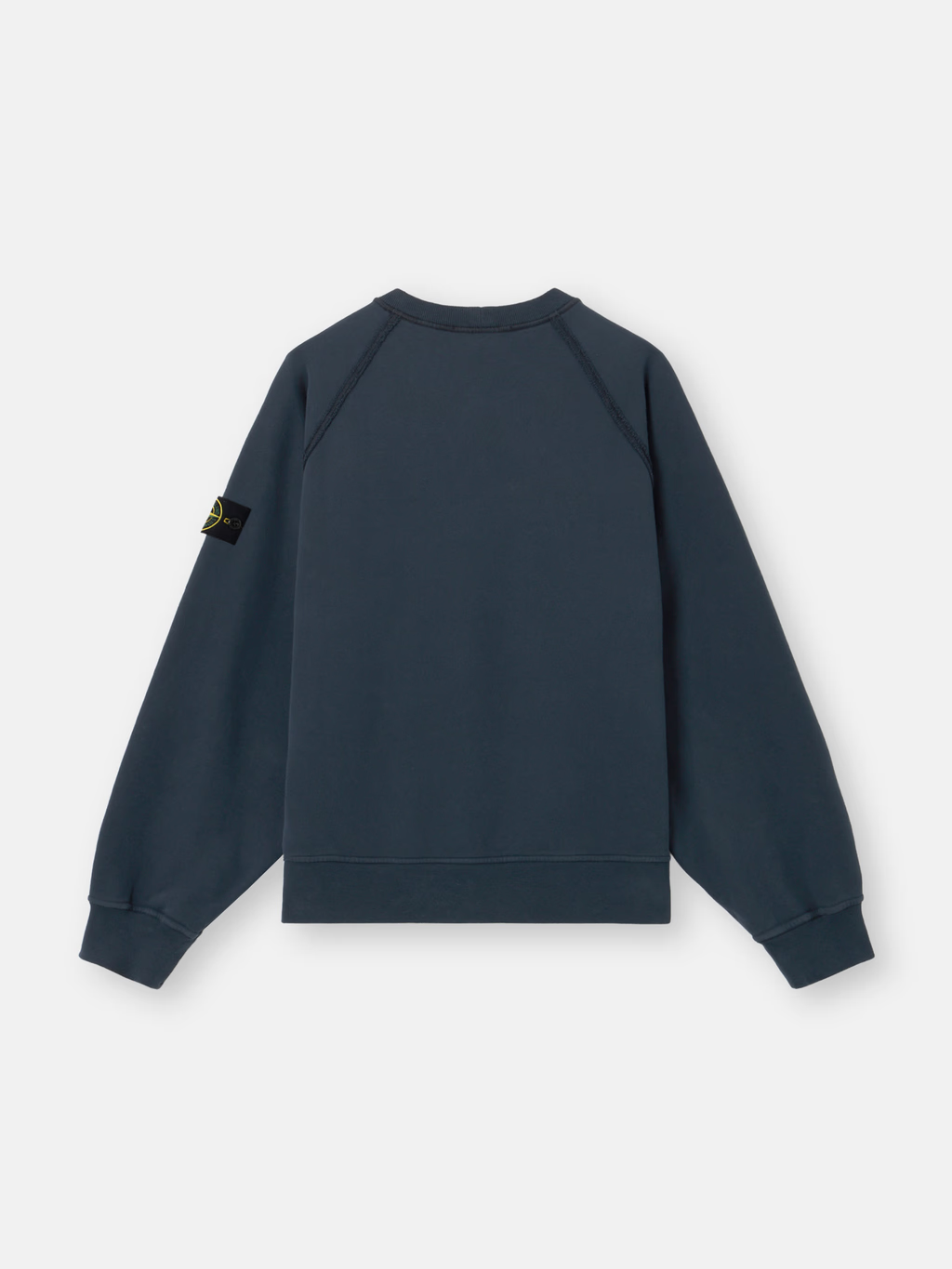 OVERSIZED BRUSHED ORGANIC COTTON RAGLAN SWEATSHIRT NAVY