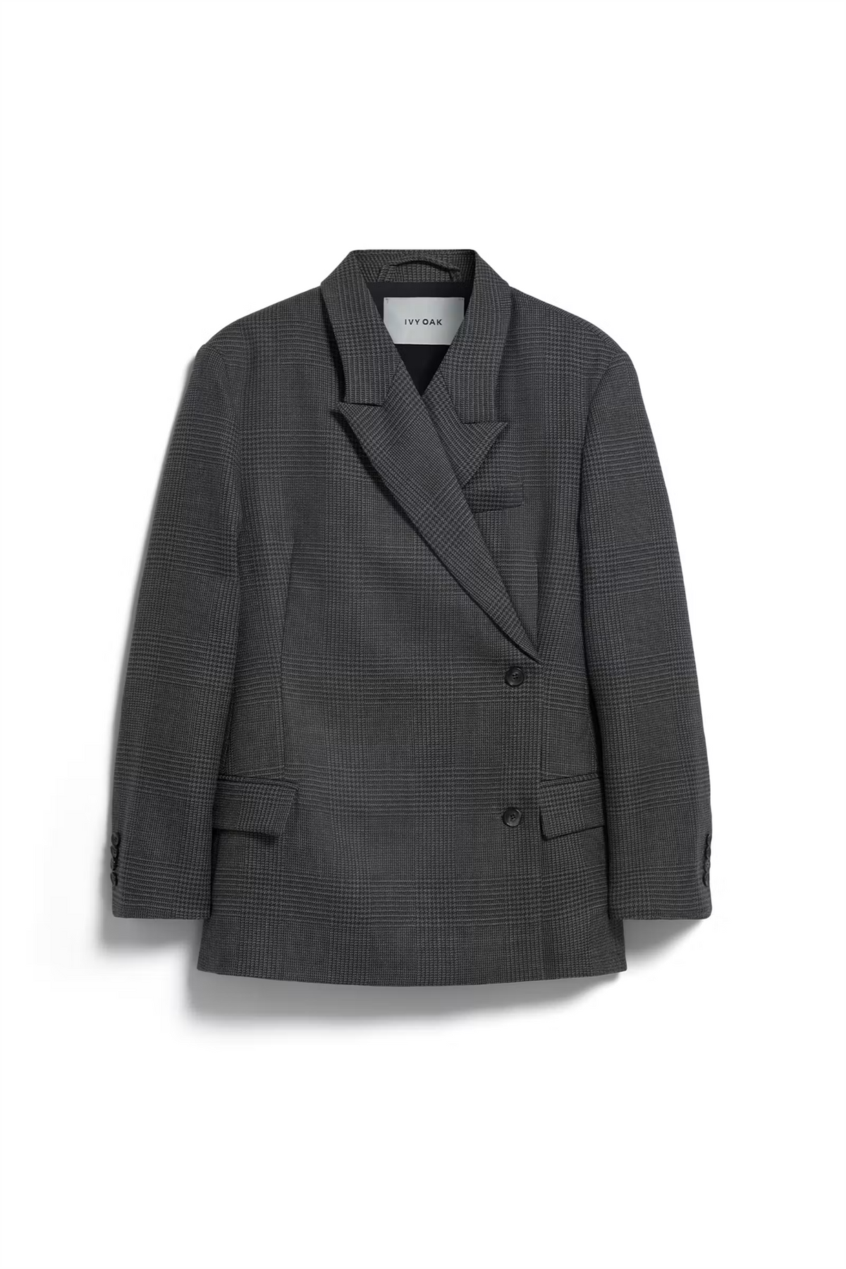 Junia Wool Blazer Cocoa Houndstooth