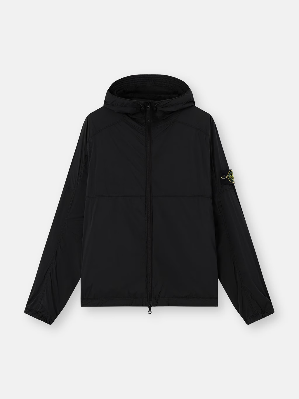 ULTRALIGHT NYLON HOODED JACKET BLACK