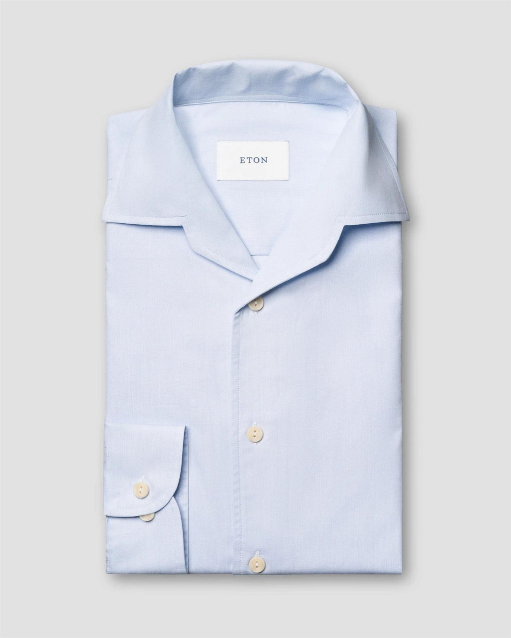 Casual Fit End on End Breeze Poplin Shirt Light Blue