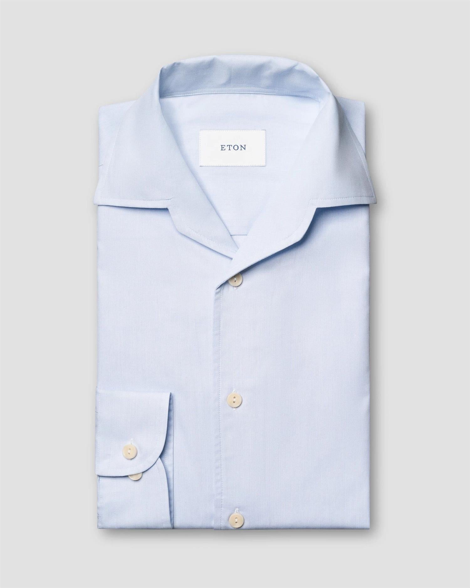 Casual Fit End on End Breeze Poplin Shirt Light Blue