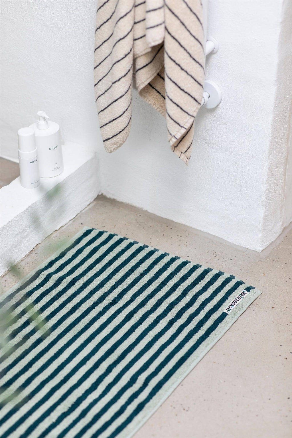 NARAM BATH MAT sea foam/deep teal