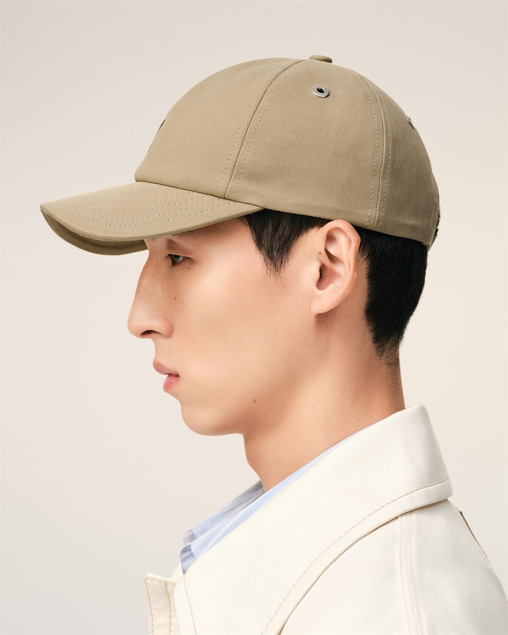 EMBROIDERED AMI DE COEUR LOGO CAP TAUPE BEIGE