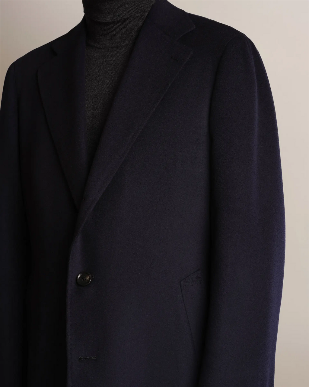 Mod 2 Wool Overcoat Navy