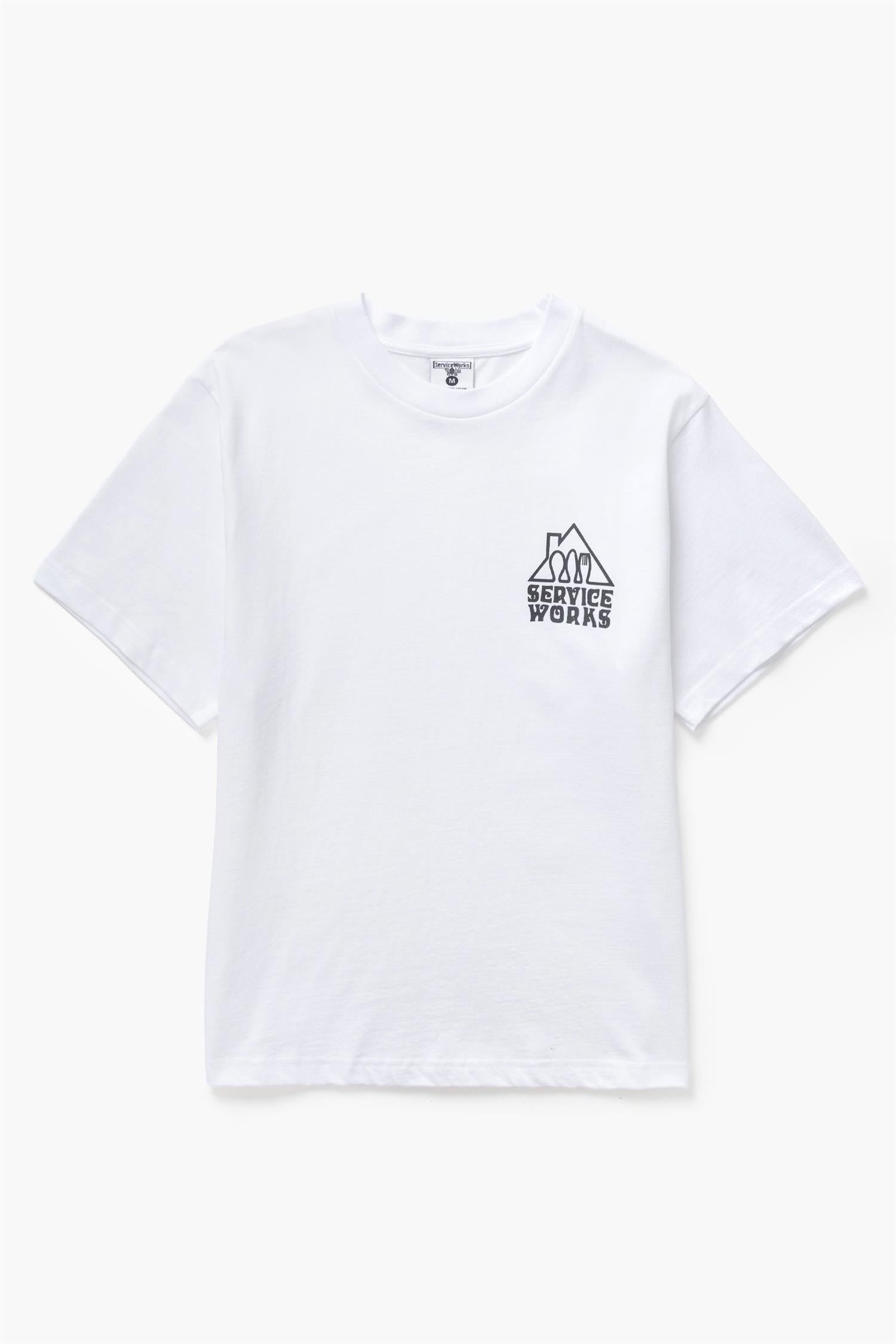 Home Comforts Chest Print T-shirt White