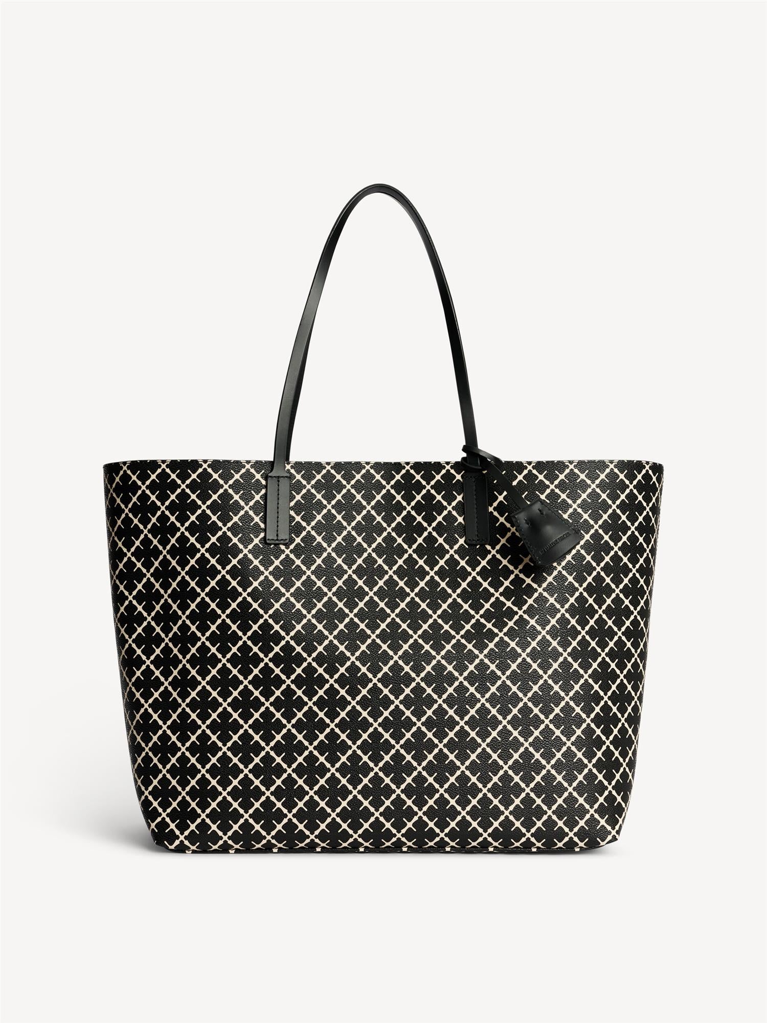 Abi Printed Tote Bag Black