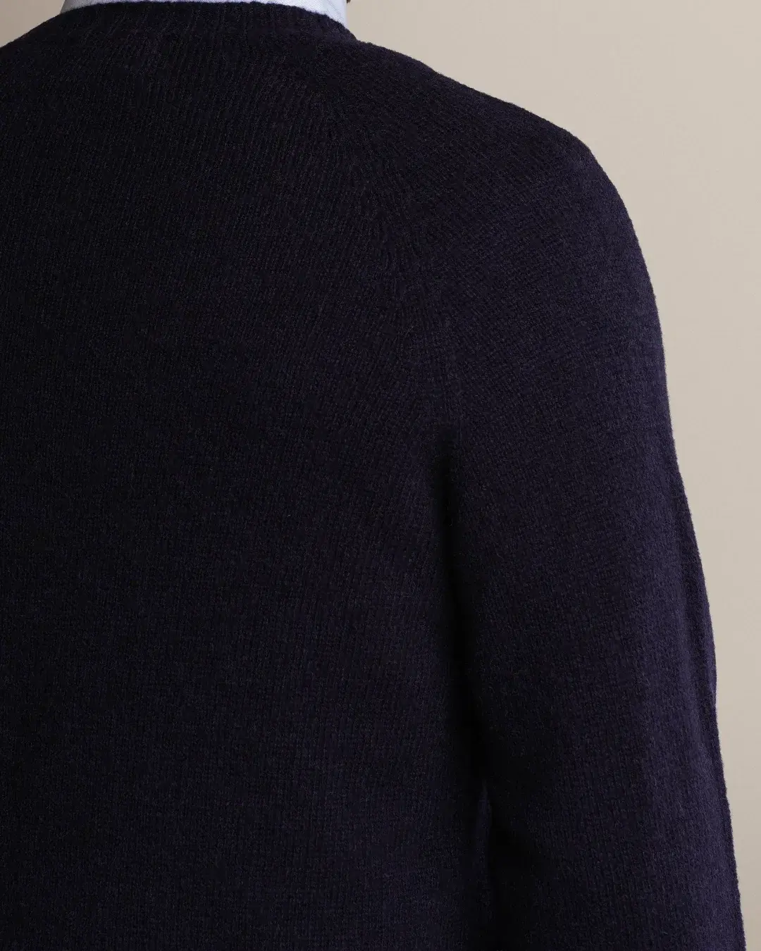 Shetland Wool Sweater Navy